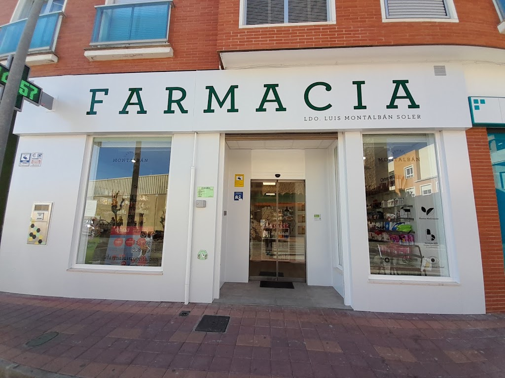 Farmacia Ortopedia Montalban. Abierto de 9h a 22h de Lunes a Sabado