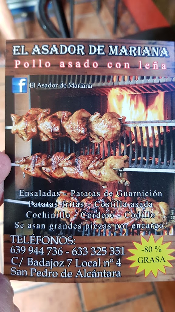 El Asador de Mariana — Carta