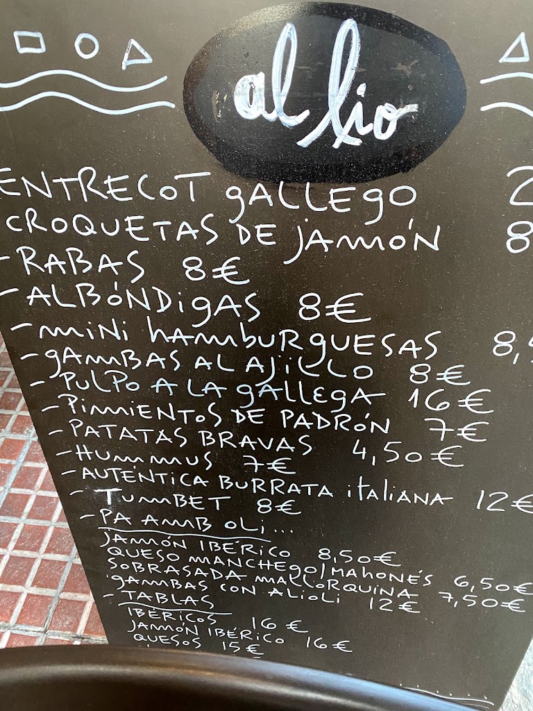 Tapas Palma Santa Catalina — Carta