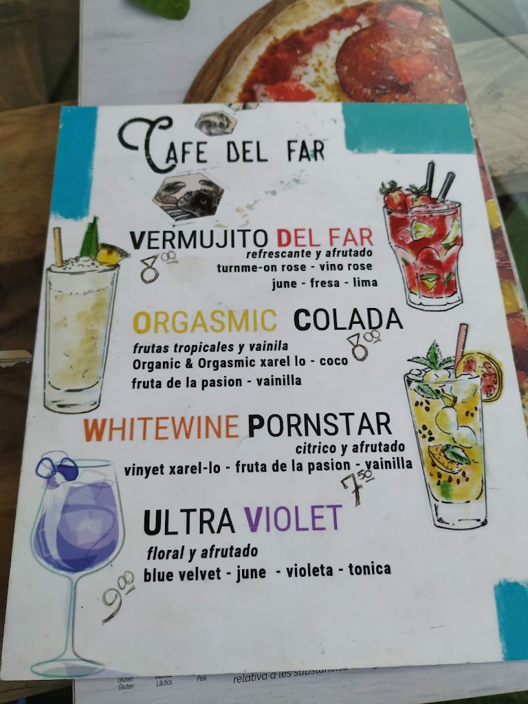 Cafe del far, Salou — Carta