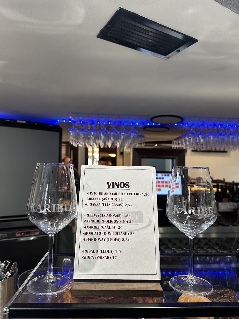 Bar Karibe — Carta