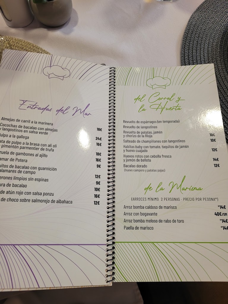 Restaurante Casa Loren — Carta