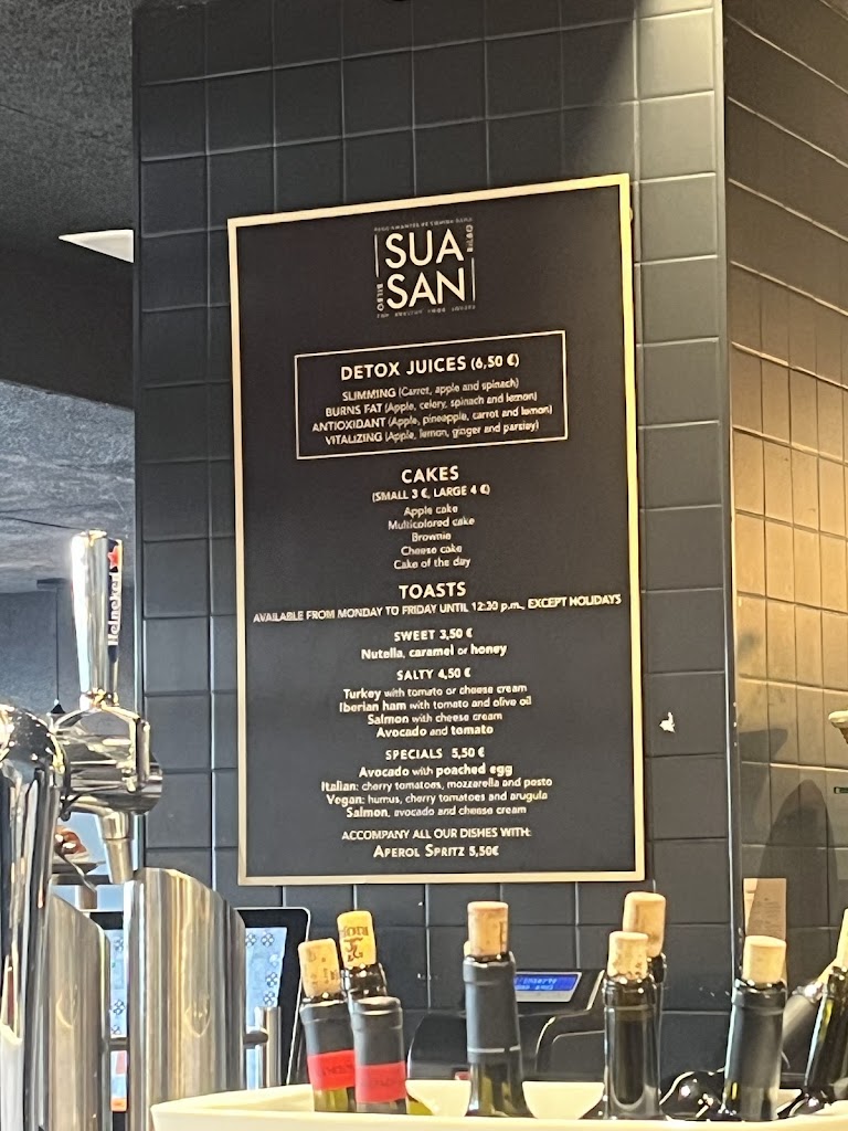 Restaurante Sua San — Carta
