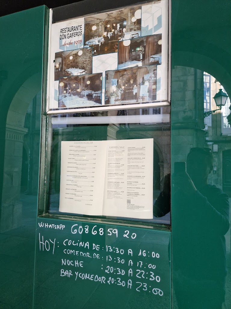 Restaurantes Don Gaiferos — Carta