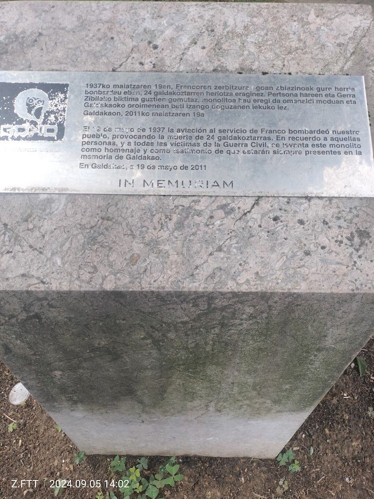 Monumento a las victimas de la guerra civil