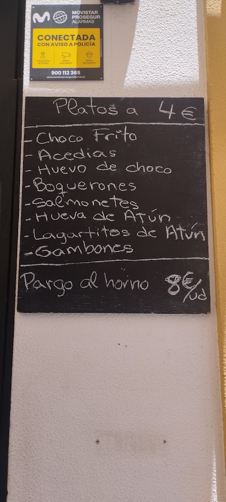 Taberna La Media Chica — Carta
