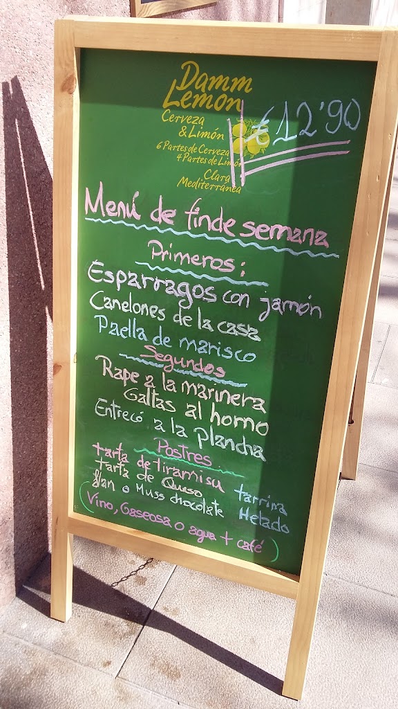Cafe Restaurant El Arte — Carta