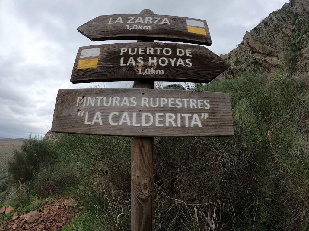Ruta Pinturas Rupestres de Las Calderitas - Inicio de ruta