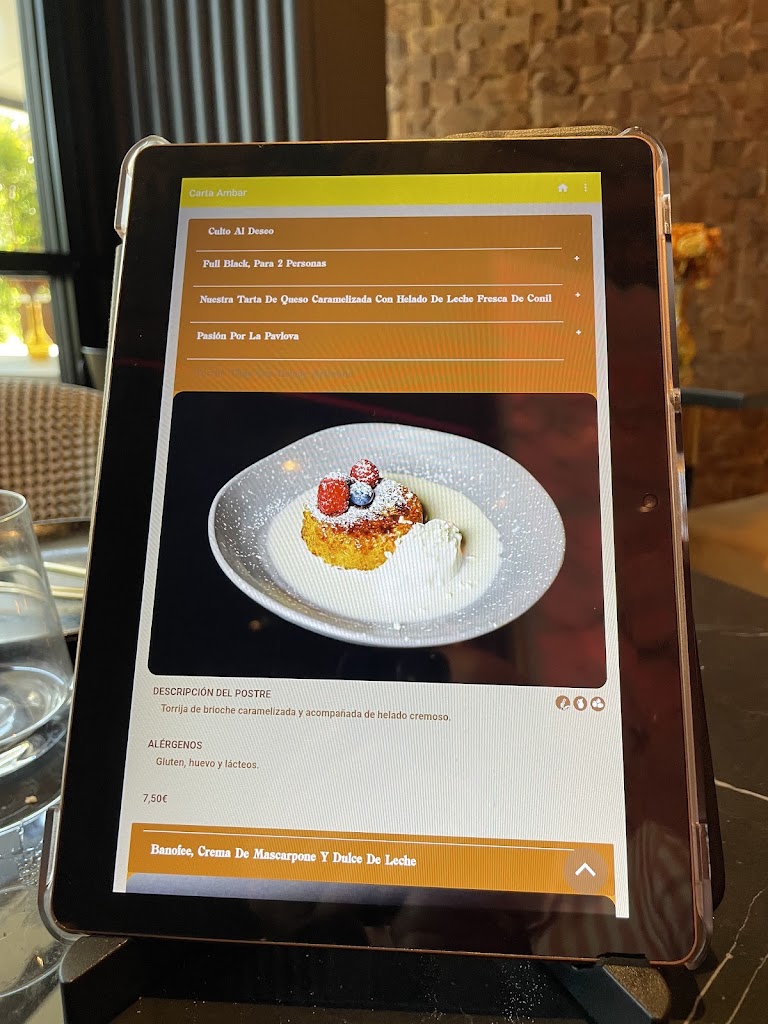 Ambar Restaurante — Carta