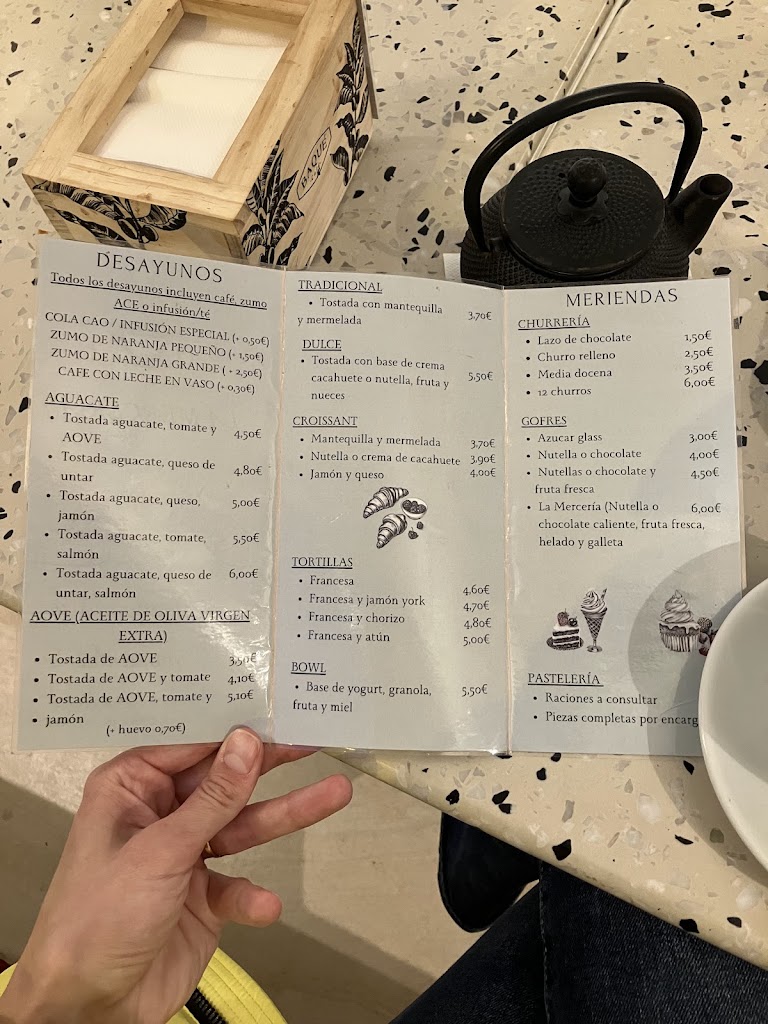 La Merceria - Cafeteria — Carta