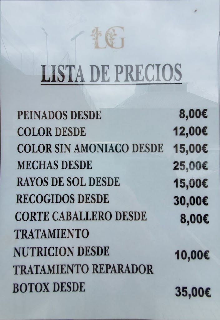 Laura Garcia peluqueria — Carta