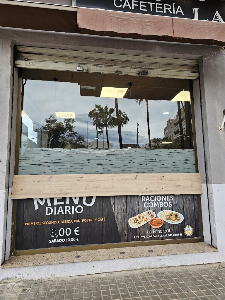 Cafeteria La Principal — Carta