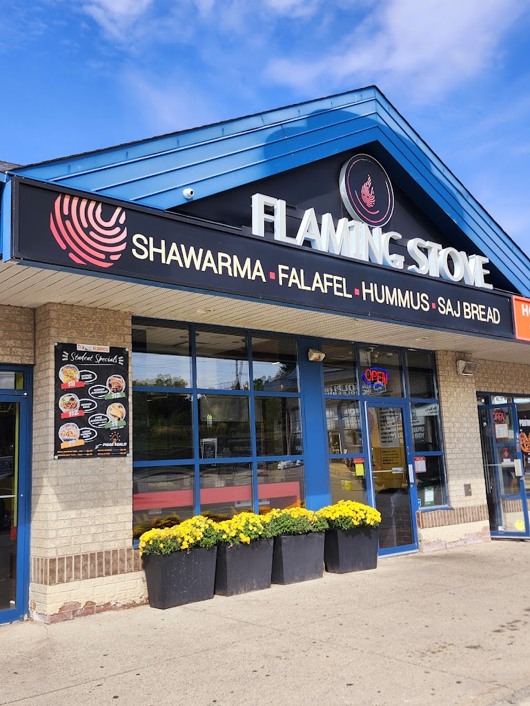 flaming stove in Newmarket