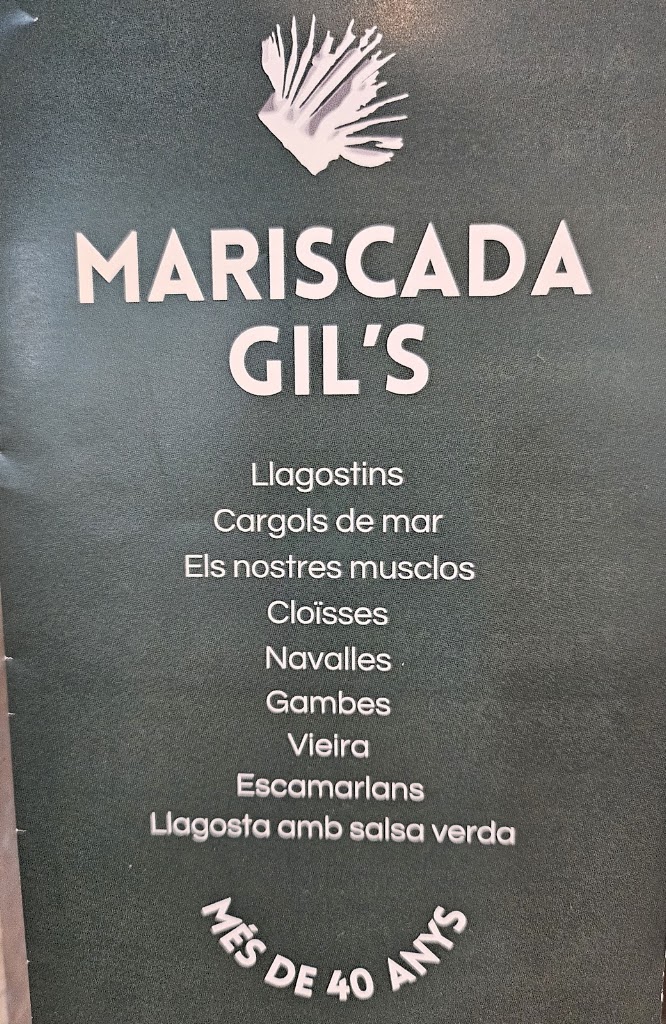Marisqueria Gils — Carta