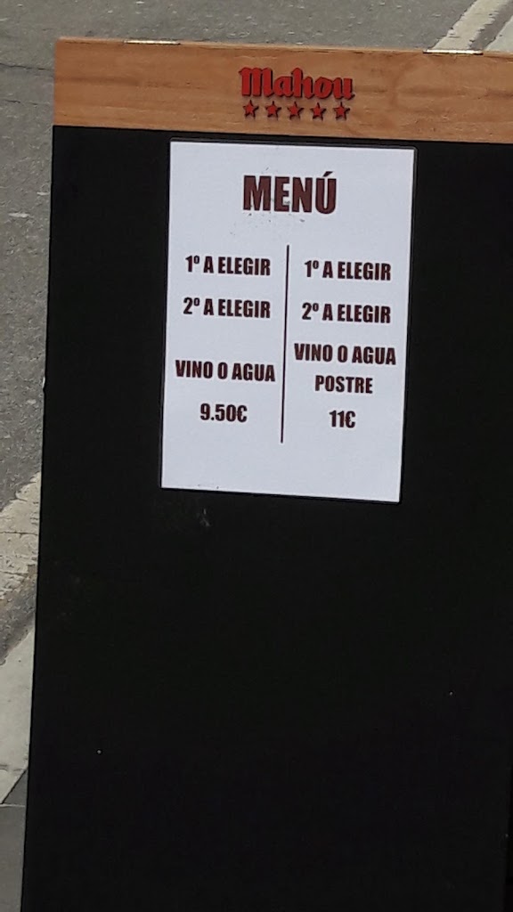Cafeteria Rodas Pamplona — Carta