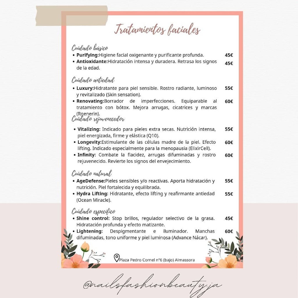 Janet Arango Centro de Estetica y Bienestar — Carta