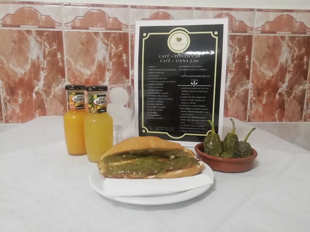 Bar El Nuevo Parque, Cartama — Carta