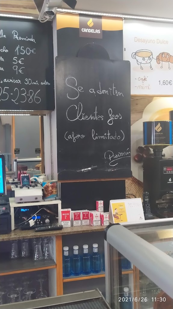 Cafeteria Avenida 55 — Carta