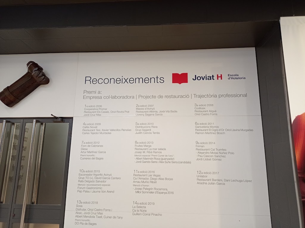 Restaurant Joviat — Carta