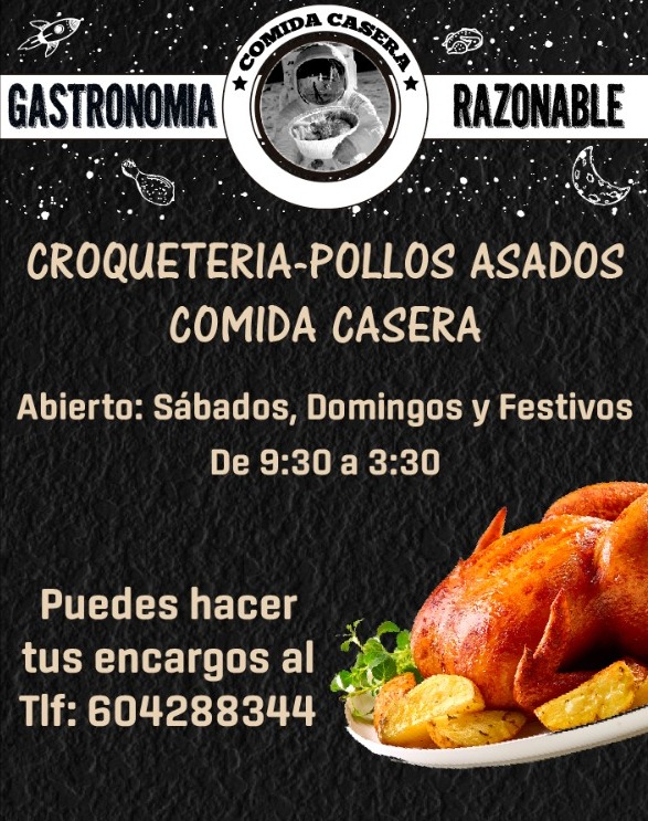 Gastronomia Razonable 3, Asador de pollos, Croqueteria, Comida casera. — Del propietario