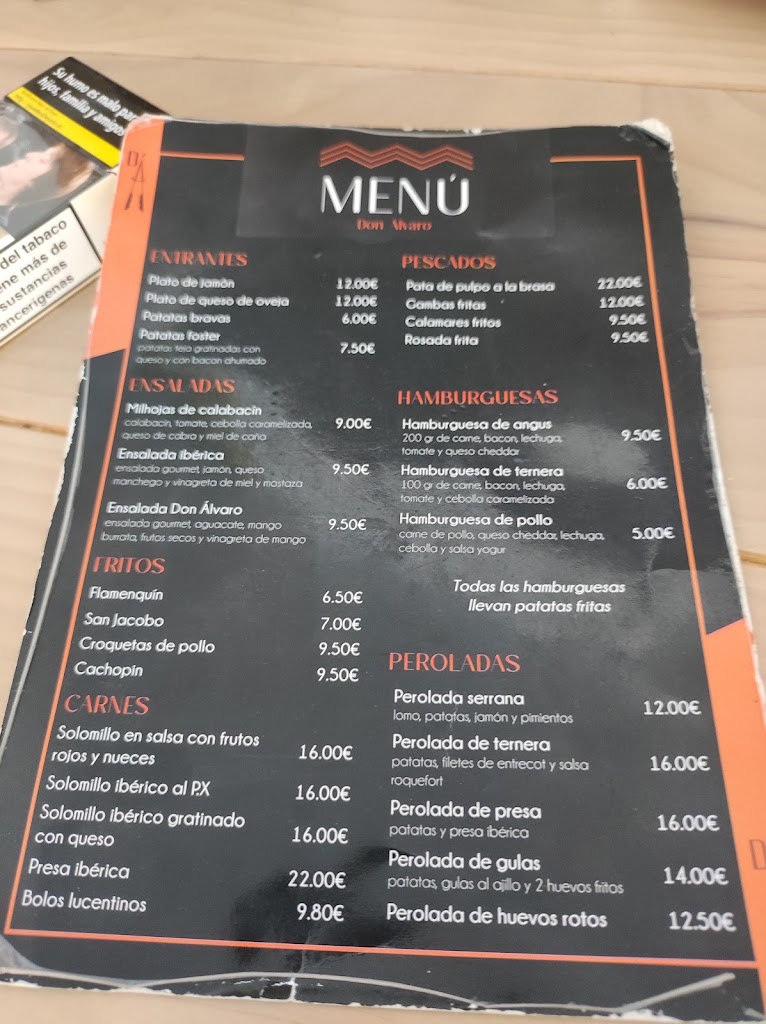 Don Alvaro Plaza Nueva — Carta