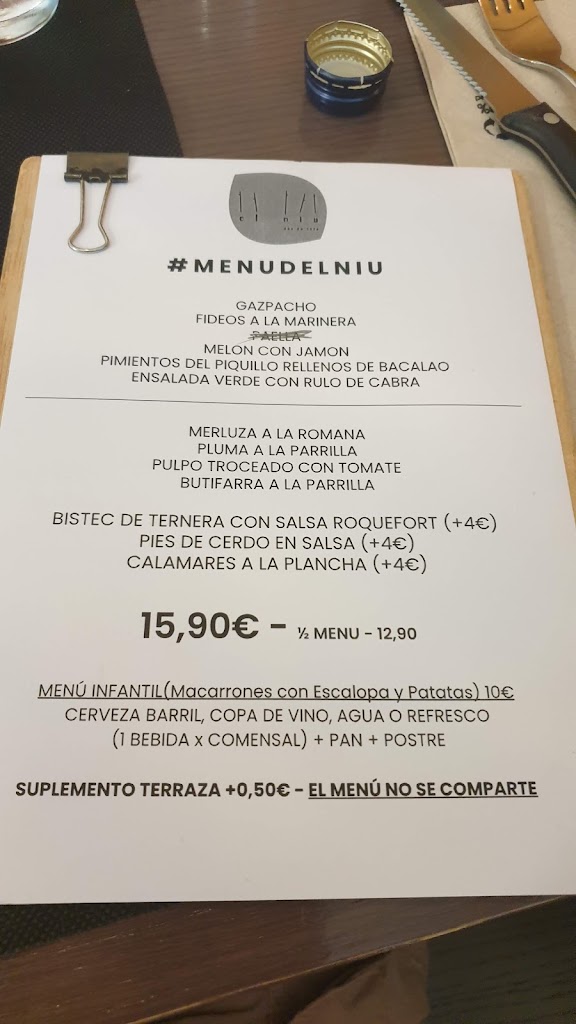 El Niu 1976 — Carta