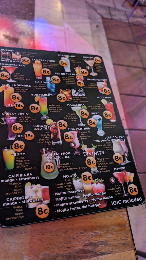 Bar Divinity — Carta
