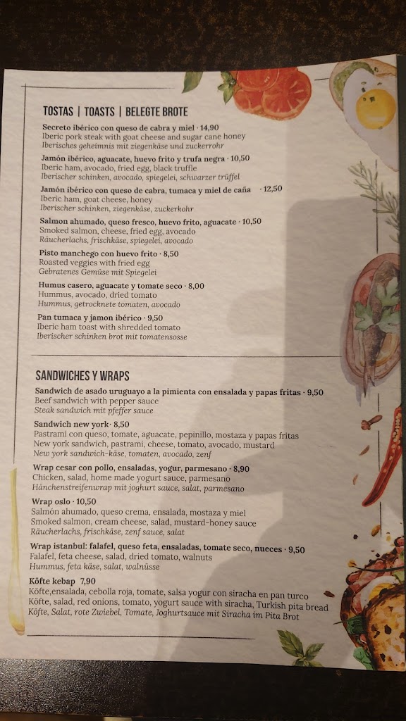 Restaurante La Cocina de Hande — Carta