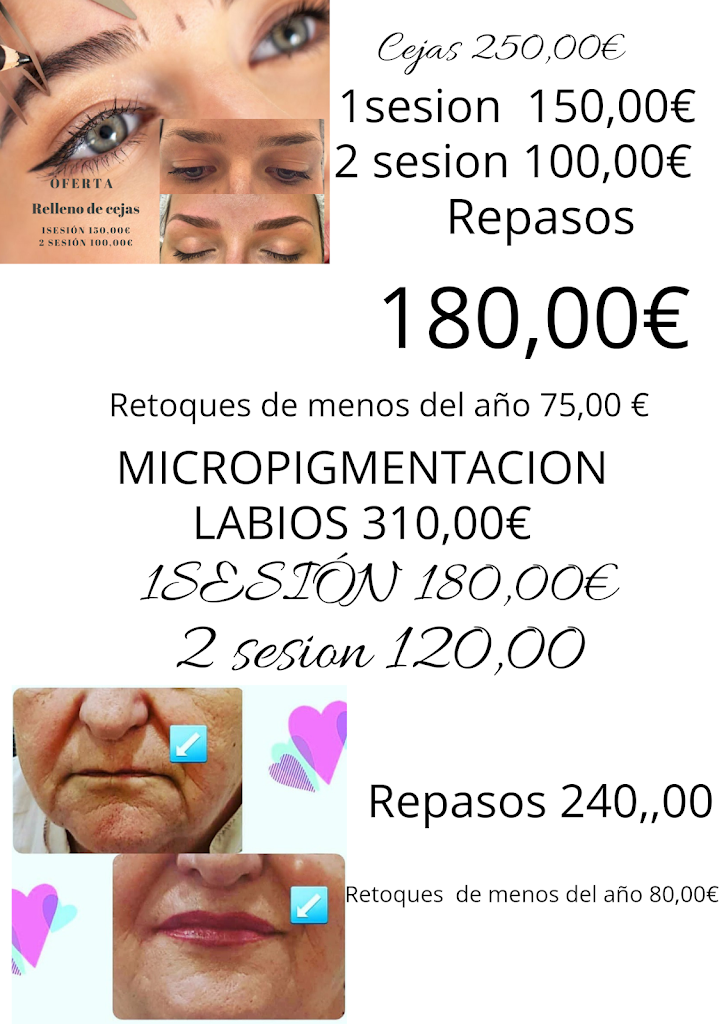 Centro de estetica Natura y Belleza — Carta