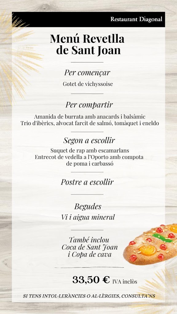 Restaurant Diagonal — Carta