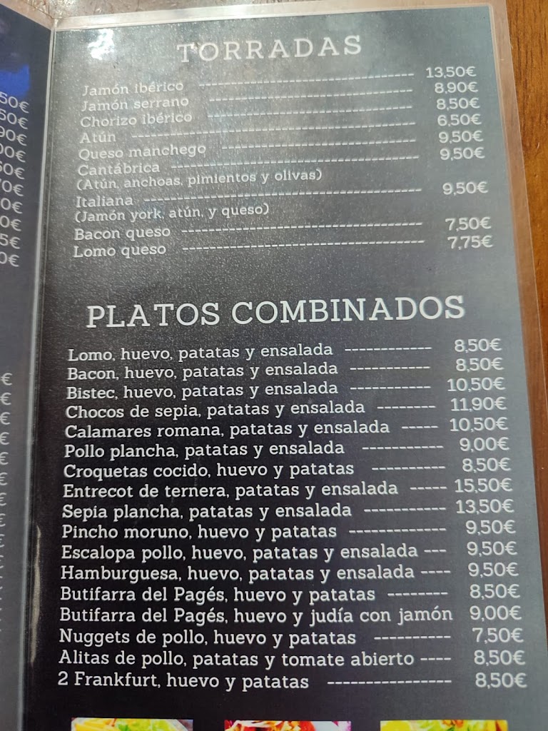 Meson Sancho Panza — Carta