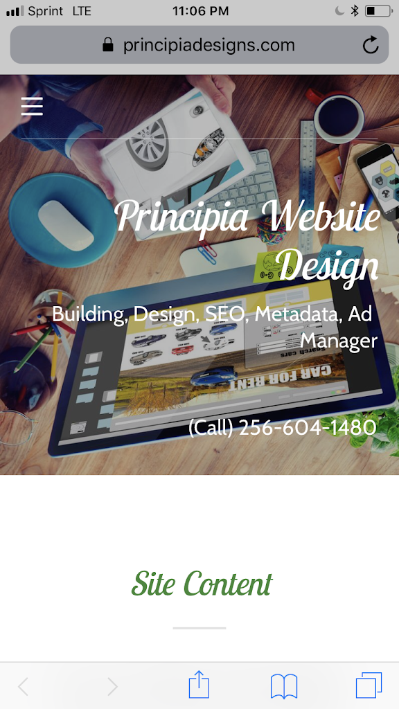 Principia Website Design