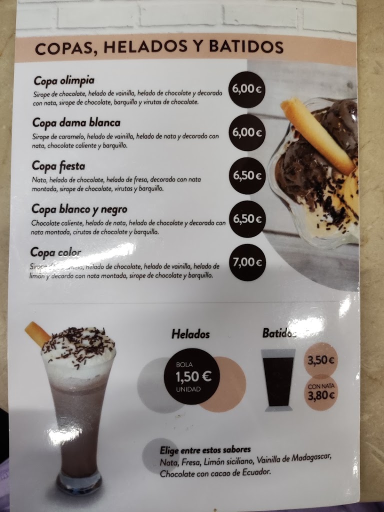 Panaderia A Devesa S.L. Marin — Carta