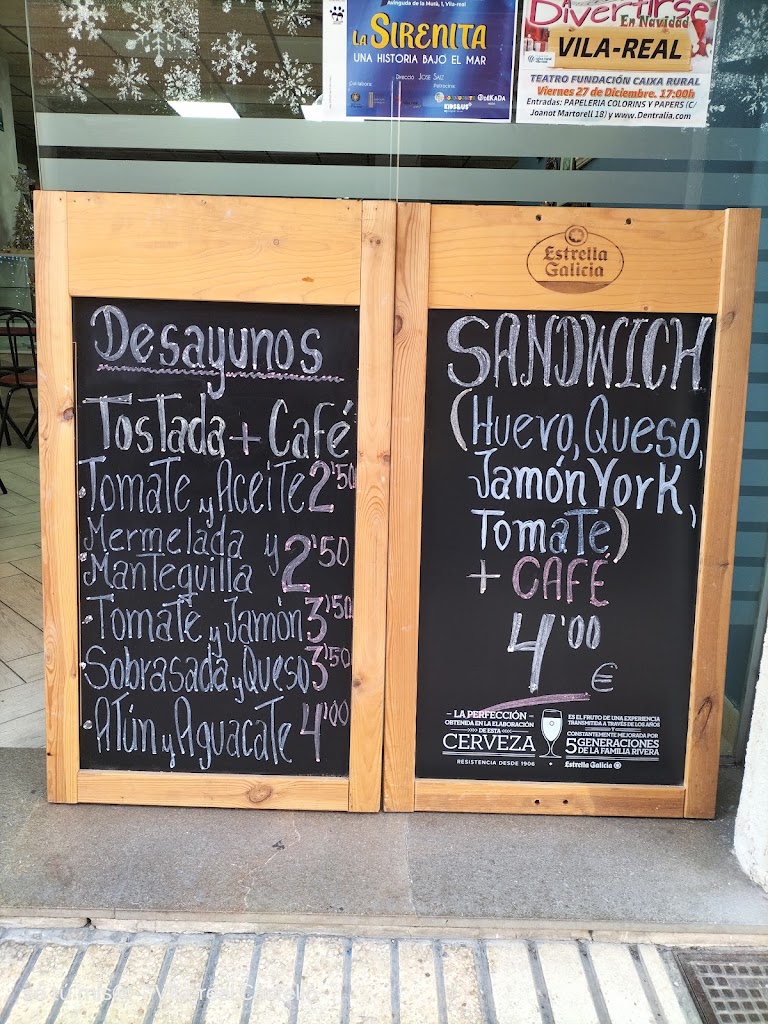 Valentine's Cafe & Bar — Carta