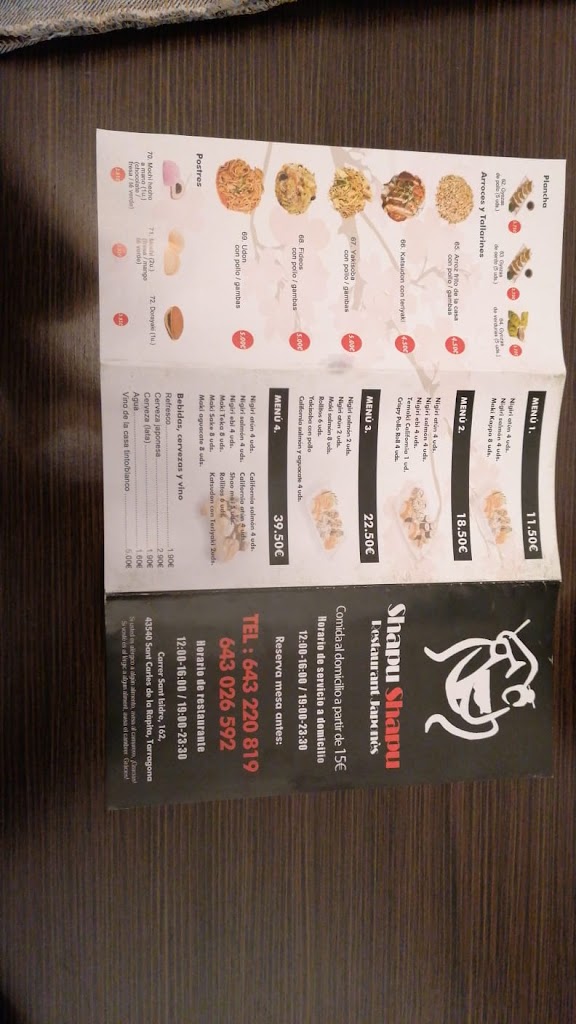 Cafe Bar Buss — Carta