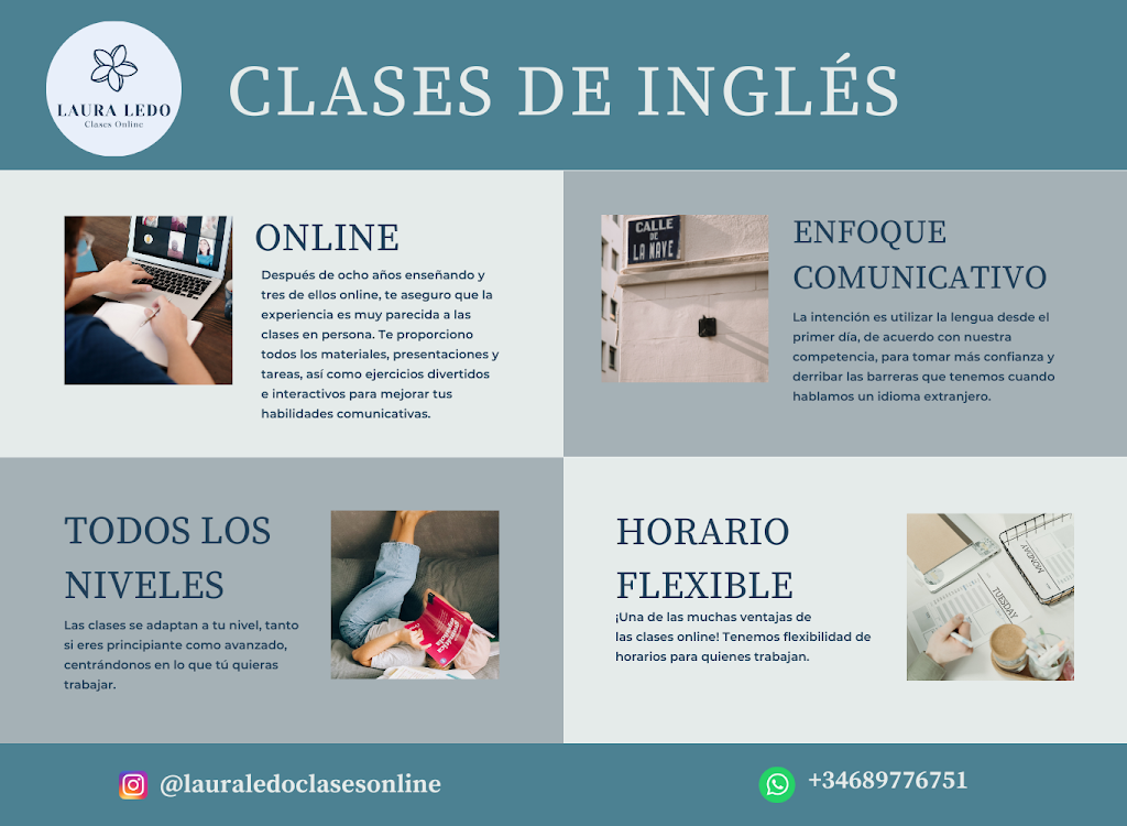Laura Ledo - Clases de ingles y espanol online — Del propietario