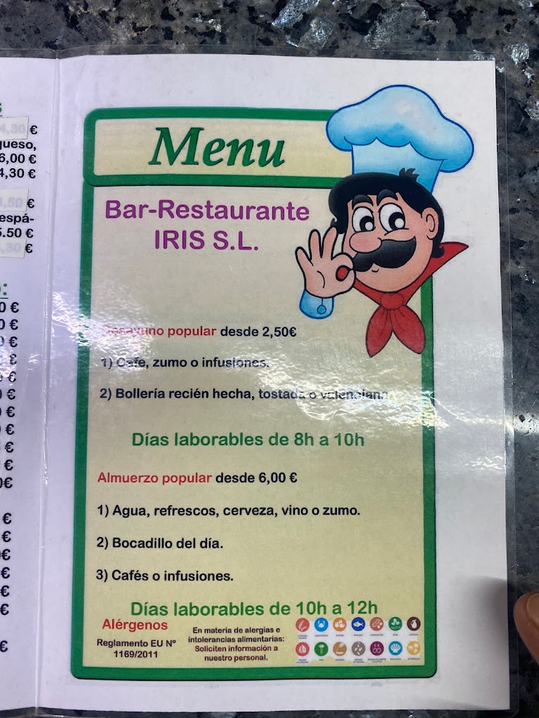 Bar Restaurente Iris — Del propietario