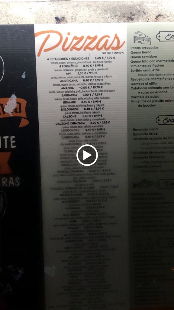La Chimenea, Restaurante Y Pizzeria — Videos