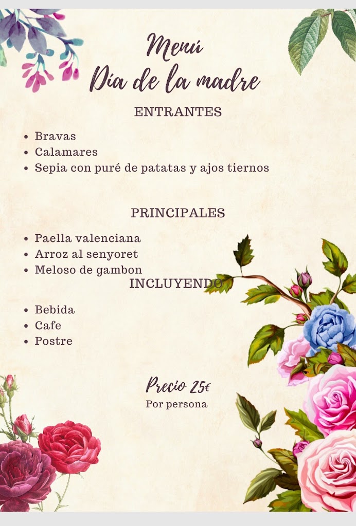 Restaurante Casa Granero — Carta