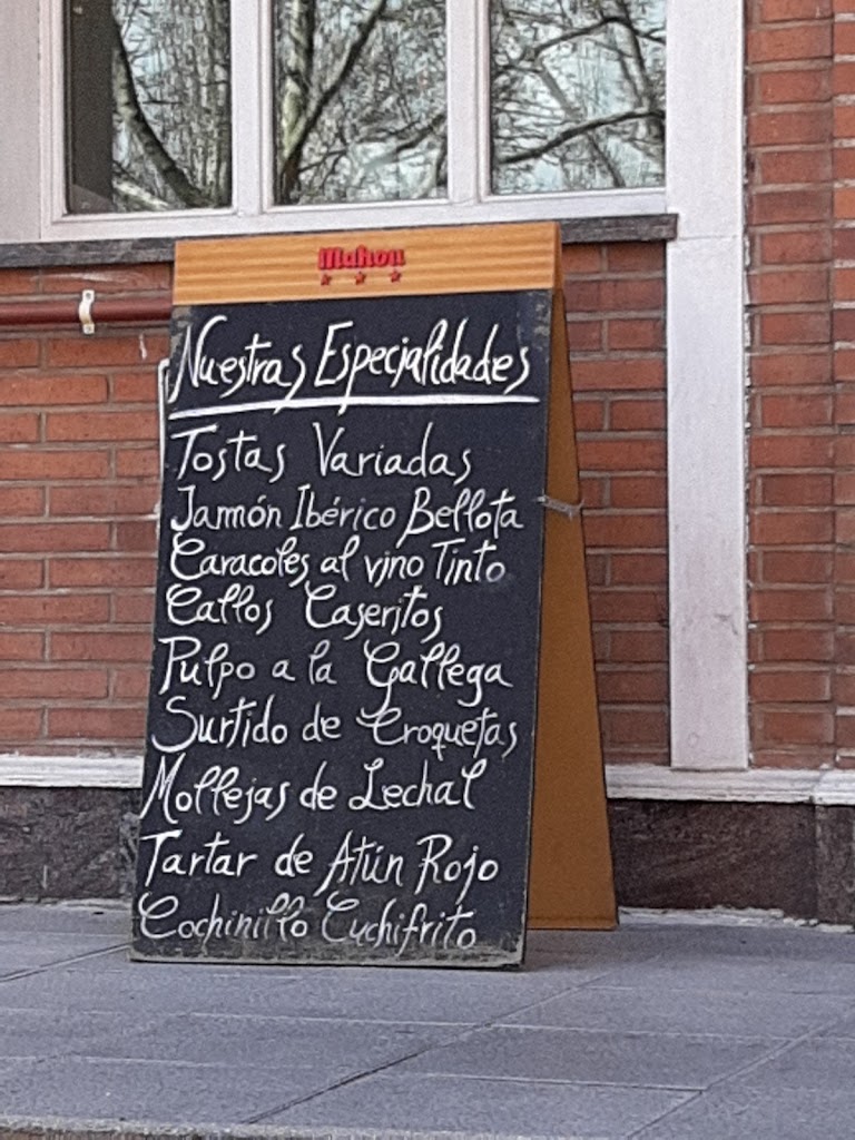 Taberna Restaurante Envero — Carta
