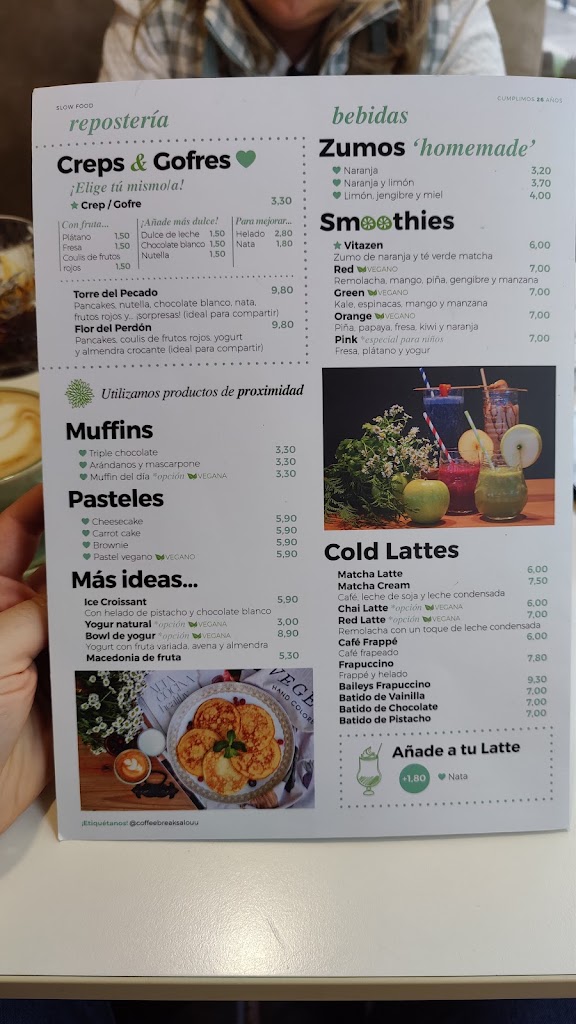 Brunch & Salads - Coffee Break Salou — Carta