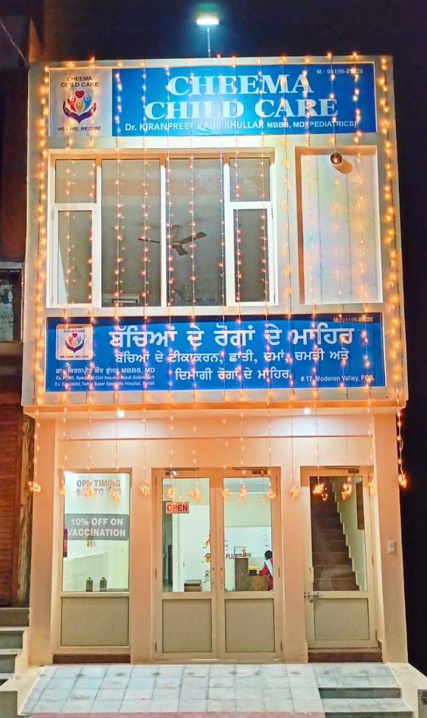 Dr. Cheema Childcare Hospital Dr Kiranpreet Kaur Bhullar Mbbs Md Pediatrics