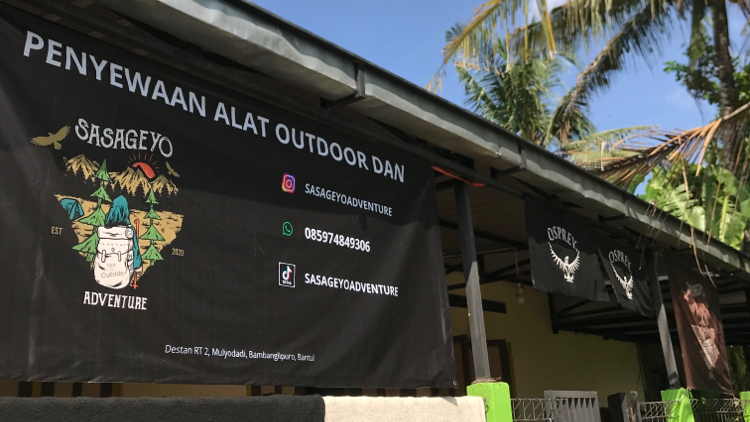 Sasageyo Adventure sewa/rental alat camping