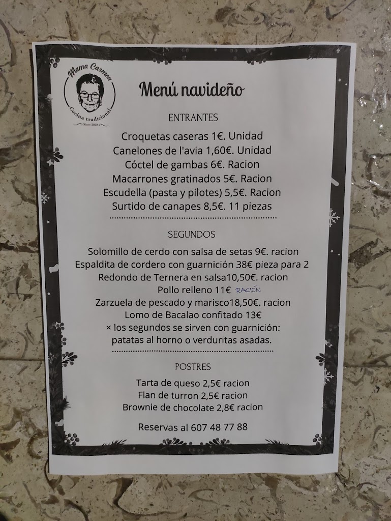 Mama carmen — Carta