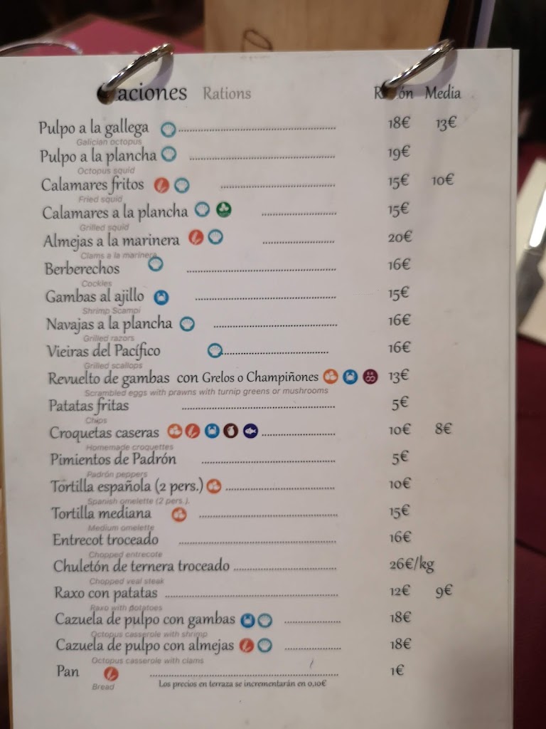 A de Pako Restaurante Vinoteca — Carta