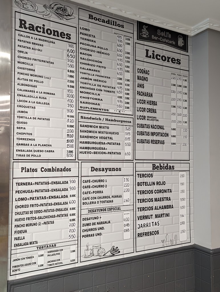 Seli's bar — Carta