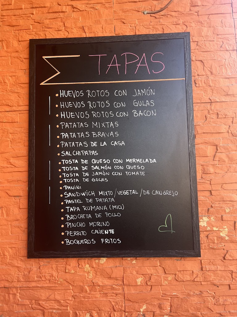 Bar cafeteria Donde Anna — Carta