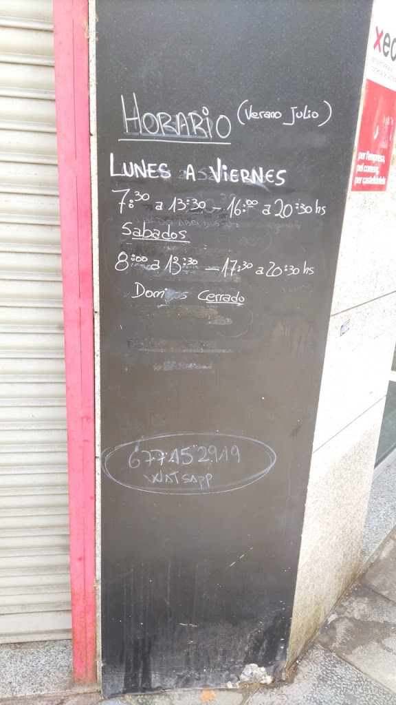Cafeteria Martina — Carta