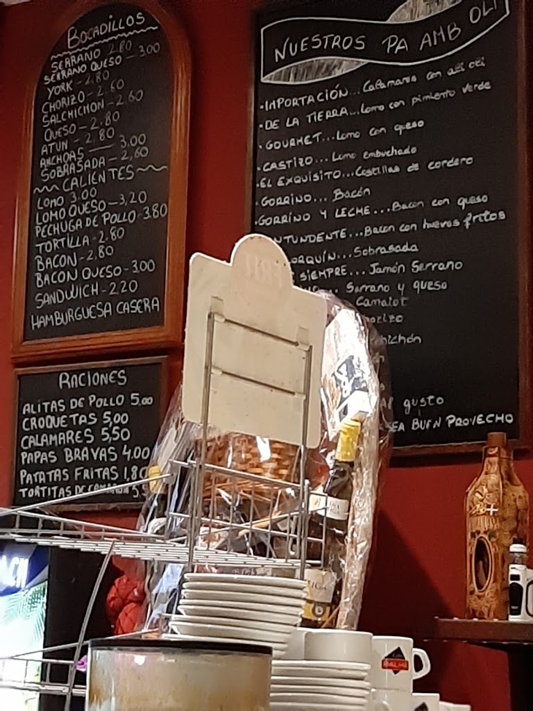 Bar Cafeteria Los Alpes — Carta