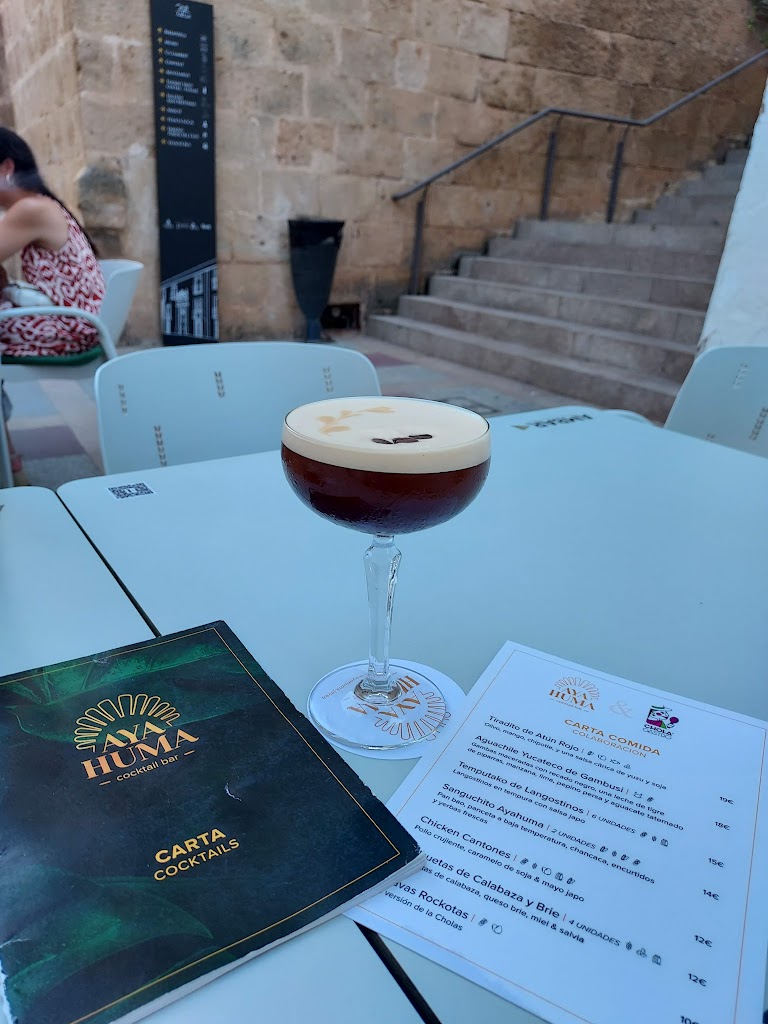 Aya Huma Cocktail Bar Javea — Carta